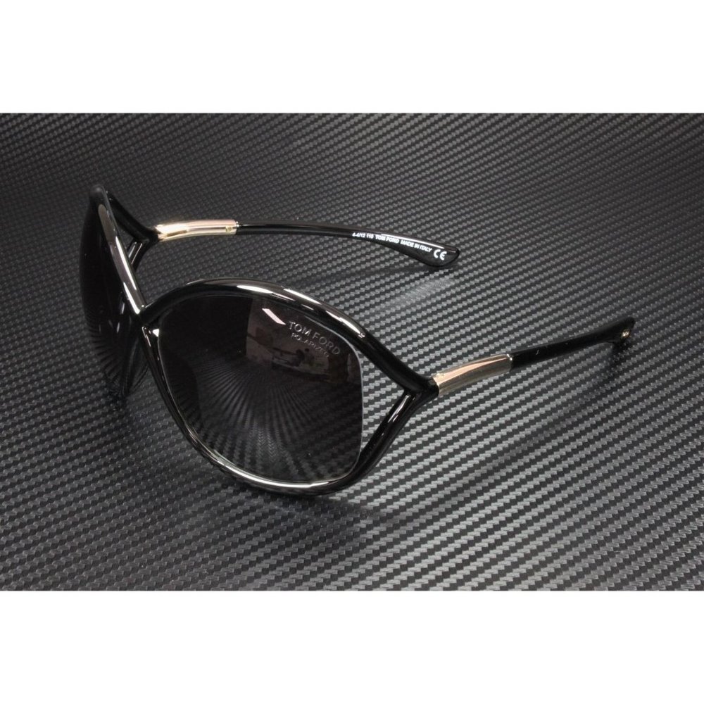 NEW! Tom Ford Black Polarized 64mm Women Sunglasses